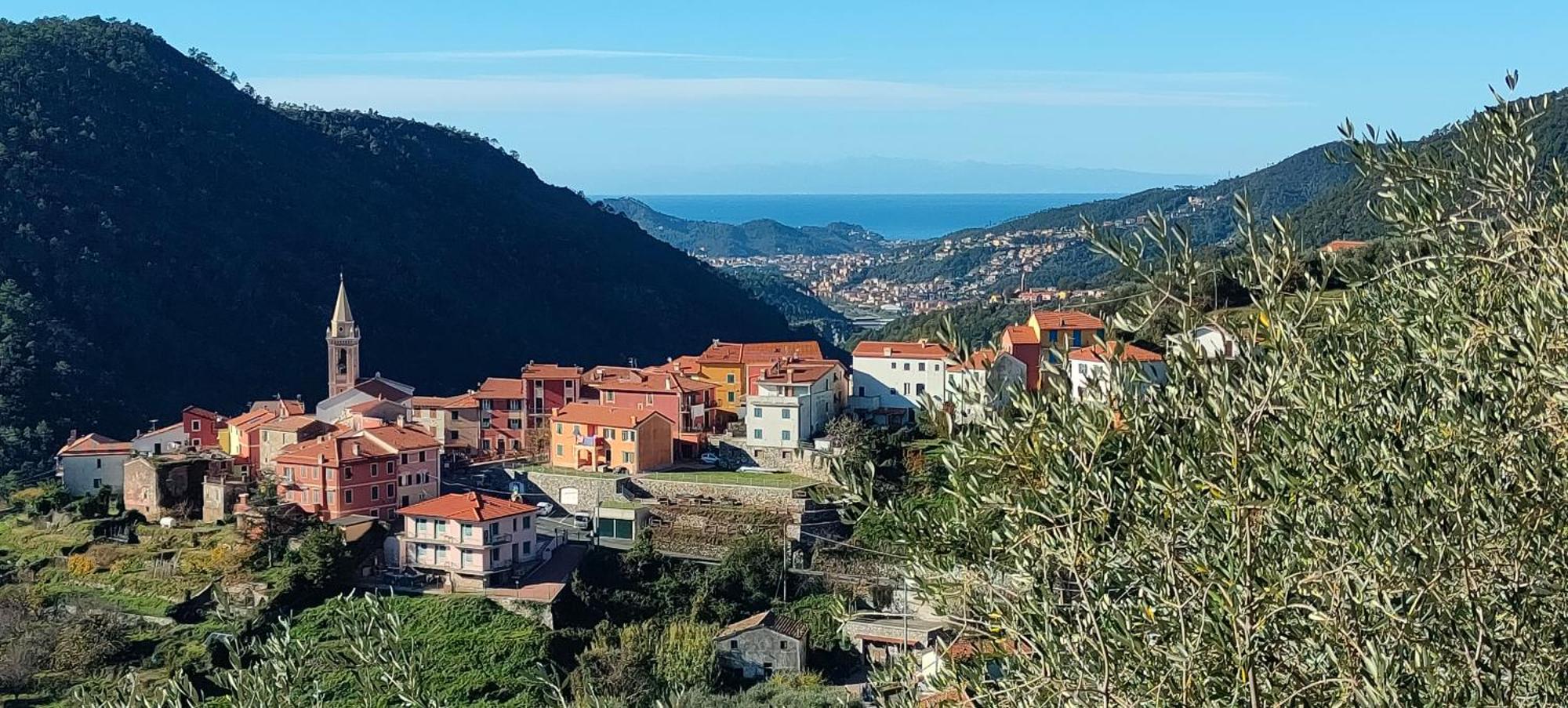 Camera Tra Le Cinque Terre, Camogli E Portofino. Vista Valle E Scorcio Mare All'Orizzonte 카스티글리오네 키아바레세 외부 사진